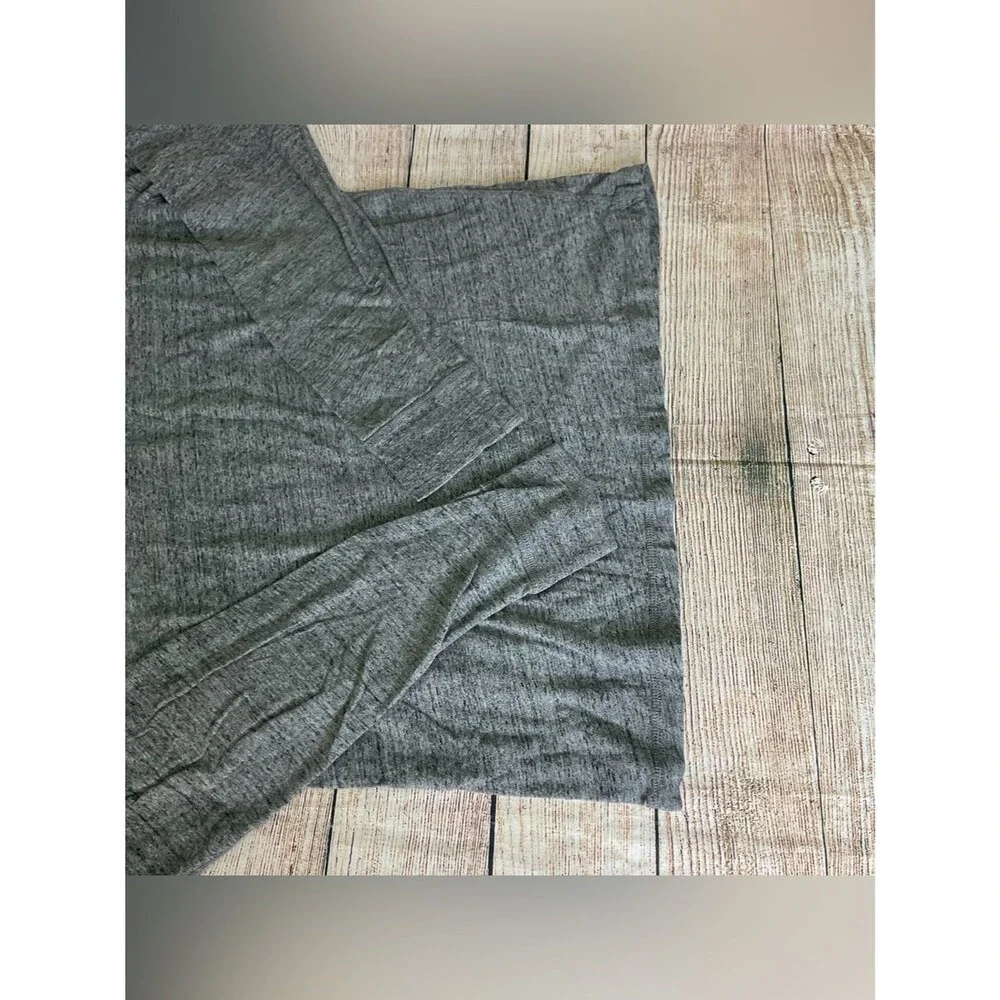 J. Crew Men's Long Sleeve Henley Heather Gray Size XLT